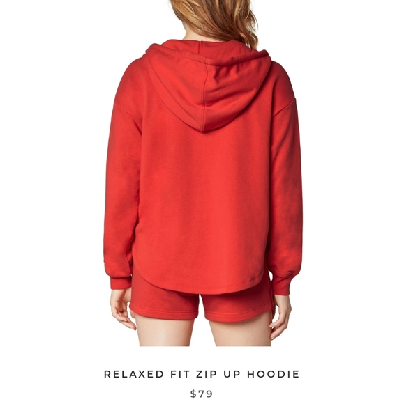 Liverpool Jeans Relax Fit Zip Up Hoodie Molten Lava - Valentine's Day - Picture 2 of 3